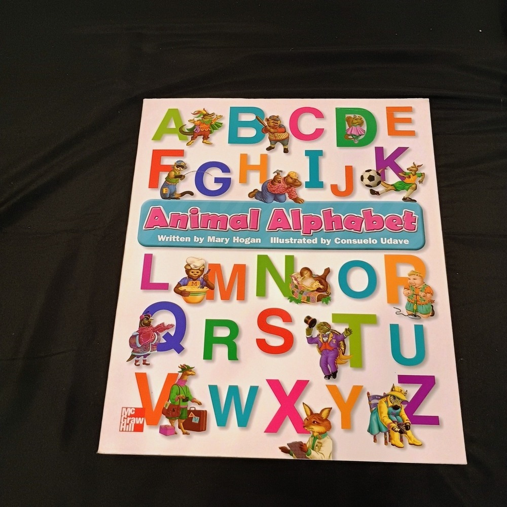 Animal Alphabet Mary Hogan McGraw-Hill Oversized Childrens Book 2001